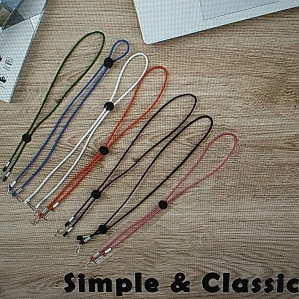 7 pcs kids lanyards for face masks in variety of colors. Adjustable strap